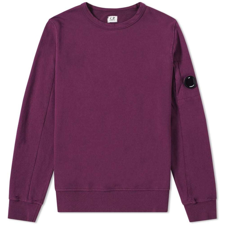 Photo: C.P. Company Arm Lens Crew Sweat Burgundy