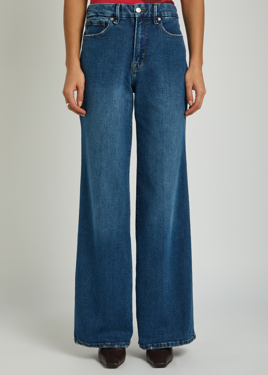 Good American Good Skate Wide-leg Jeans Blue