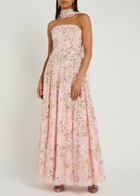 Needle & Thread Dream Garland Embellished Scarf-effect Gown Light Pink