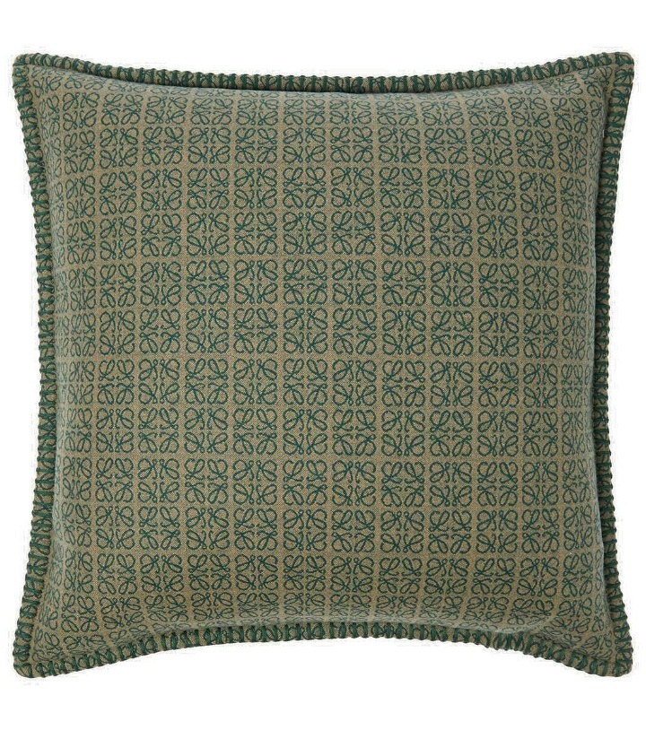 Photo: Loewe Anagram jacquard wool cushion
