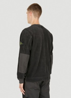 Compass Patch Cord Sweatshirt in Dark Grey