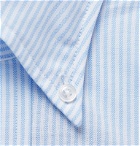 Drake's - Sky-Blue Button-Down Collar Striped Cotton Oxford Shirt - Blue