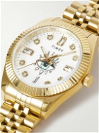 Timex - Jacquie Aiche 36mm Gold-Tone Crystal Watch