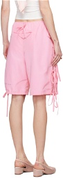 Sandy Liang Pink Mason Shorts