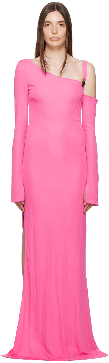 TOM FORD Pink Asymmetric Maxi Dress