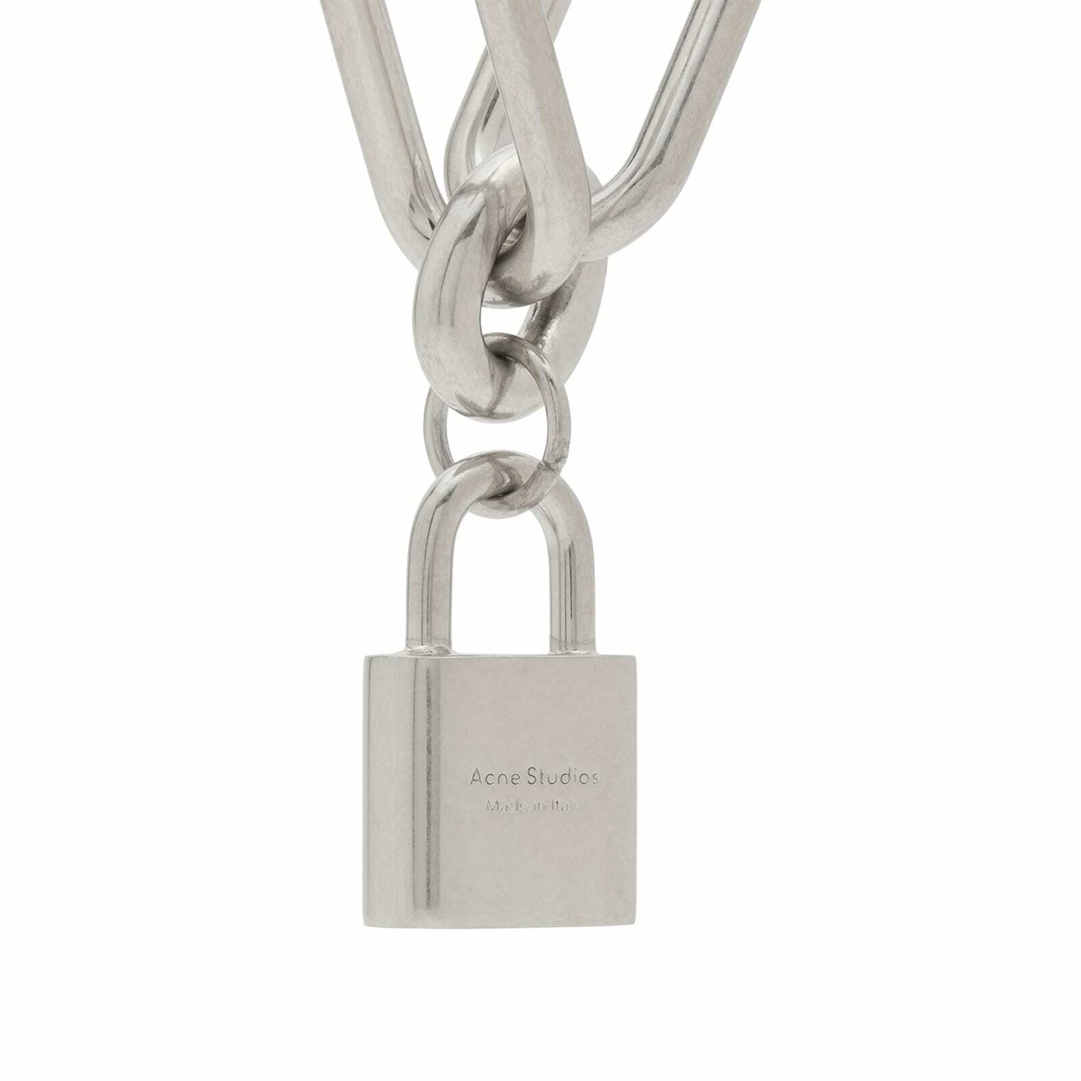 Acne Studios Women's Ainlock Necklace in Vintage Silver 