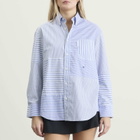 Hommegirls Women's Patchwork Shirt in Stripe Combo