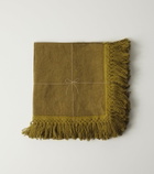 Once Milano Set of 4 fringed linen napkins