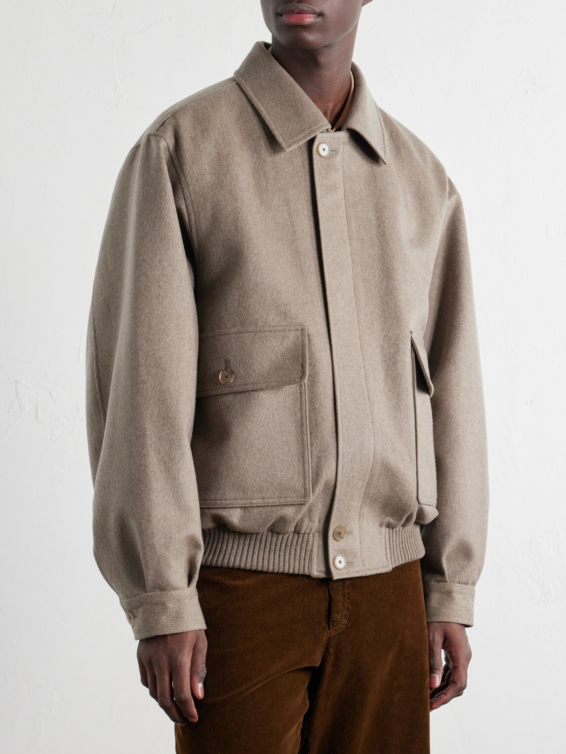 Auralee - Cashmere Blouson Jacket - Brown
