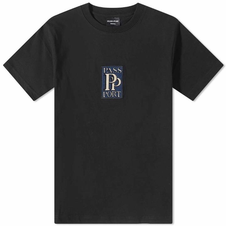 Photo: Pass~Port Men's PP Embroidery T-Shirt in Black