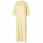 Fear of God ESSENTIALS Women's 3/4 Sleeve Dress in Garden Yellow