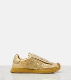 Dolce&Gabbana DG Cushion metallic leather sneakers