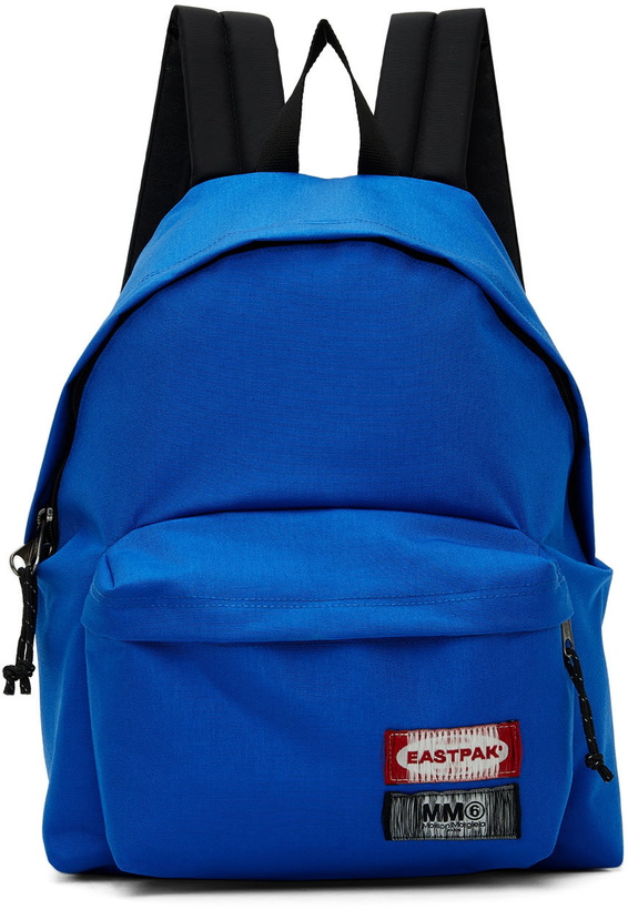 Photo: MM6 Maison Margiela Reversible Blue Eastpak Edition Backpack