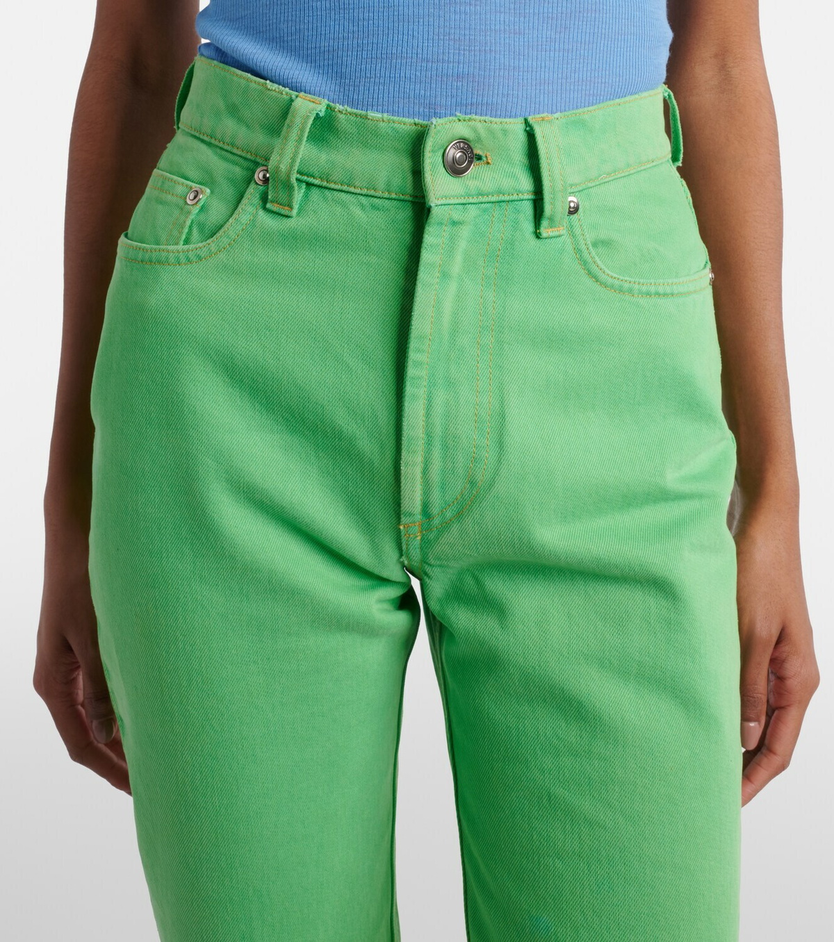 Versace High-rise capri jeans