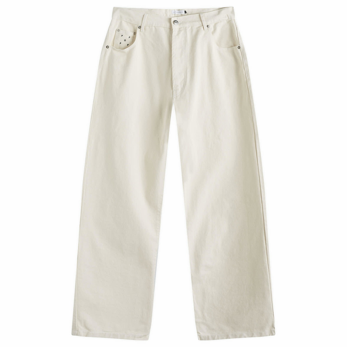 Pop Trading Company Men's Dr's Pant in Off White Denim