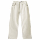 Pop Trading Company Men's Dr's Pant in Off White Denim