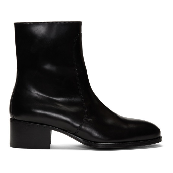 Photo: Lemaire Black Leather Chelsea Boots