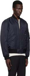 Theory Navy Oversized Bomber Jacket