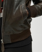 Schott NYC LCBOMBSHEEP JACKET Brown Mens Bomber Jacket