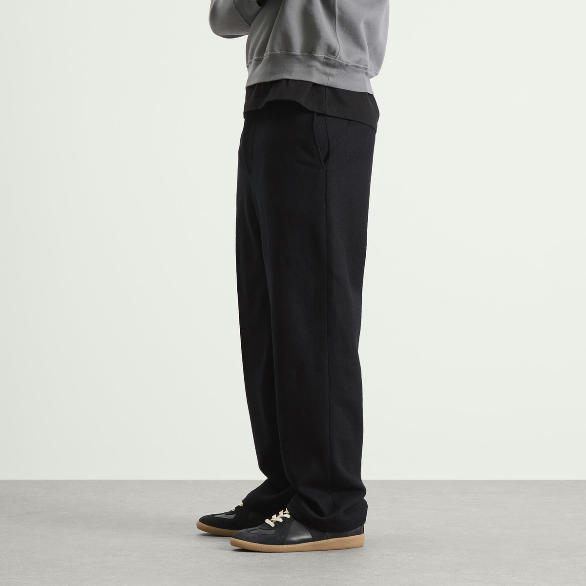 Lady White Co. Men's Crater Wool Trousers in Black