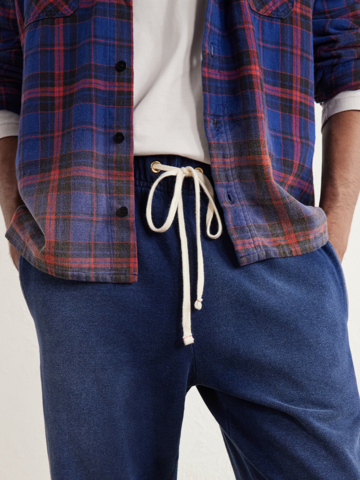 Les Tien - Straight-Leg Cotton-Fleece Sweatpants - Blue