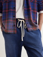 Les Tien - Straight-Leg Cotton-Fleece Sweatpants - Blue