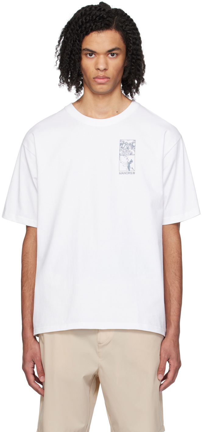 Manors Golf White Swing Thoughts T-Shirt Manors Golf