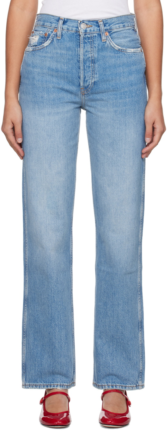 Re/Done Blue High-Rise Jeans Re/Done