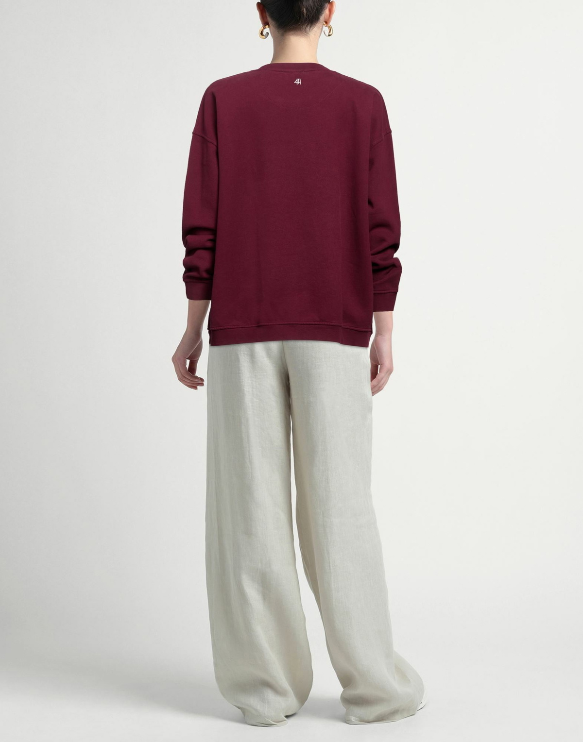 4th & Reckless Womens Sweatshirt Burgundy