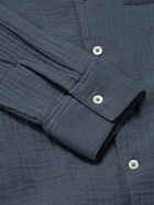 Mr P. - Cotton-Muslin Shirt - Blue