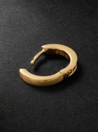 KOLOURS JEWELRY - Flamma Fortis Small Gold Diamond Single Hoop Earring