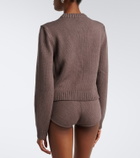 Magda Butrym Ribbed-knit cotton cardigan