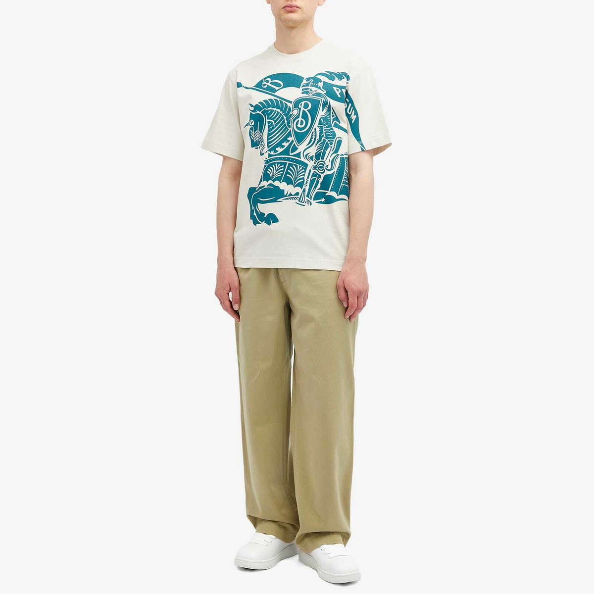 Burberry Men's EKD T-Shirt in Plaster Burberry