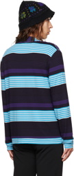 Anna Sui SSENSE Exclusive Purple Stripe Cardigan