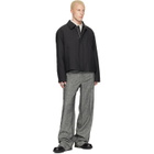 MM6 Maison Margiela Gray Exposed Seam Wool Trousers