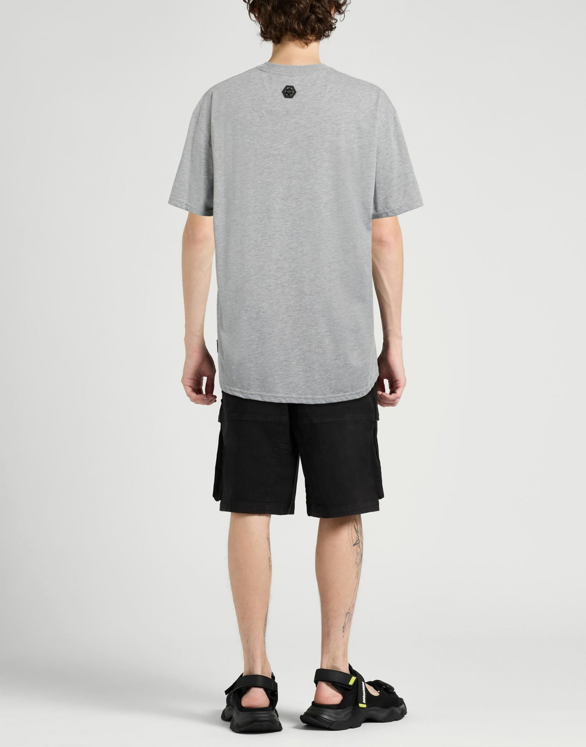 Philipp Plein Mens T-shirt in Grey