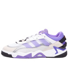 Adidas Niteball II Sneakers in White/Purple Rush/Core Black