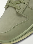 Nike - Dunk Low Retro PRM NBHD Suede-Trimmed Canvas Sneakers - Green