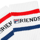 KROST Women's x Fila Friends Sock in White Multi
