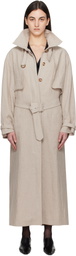 La Collection Beige Jocasta Trench Coat