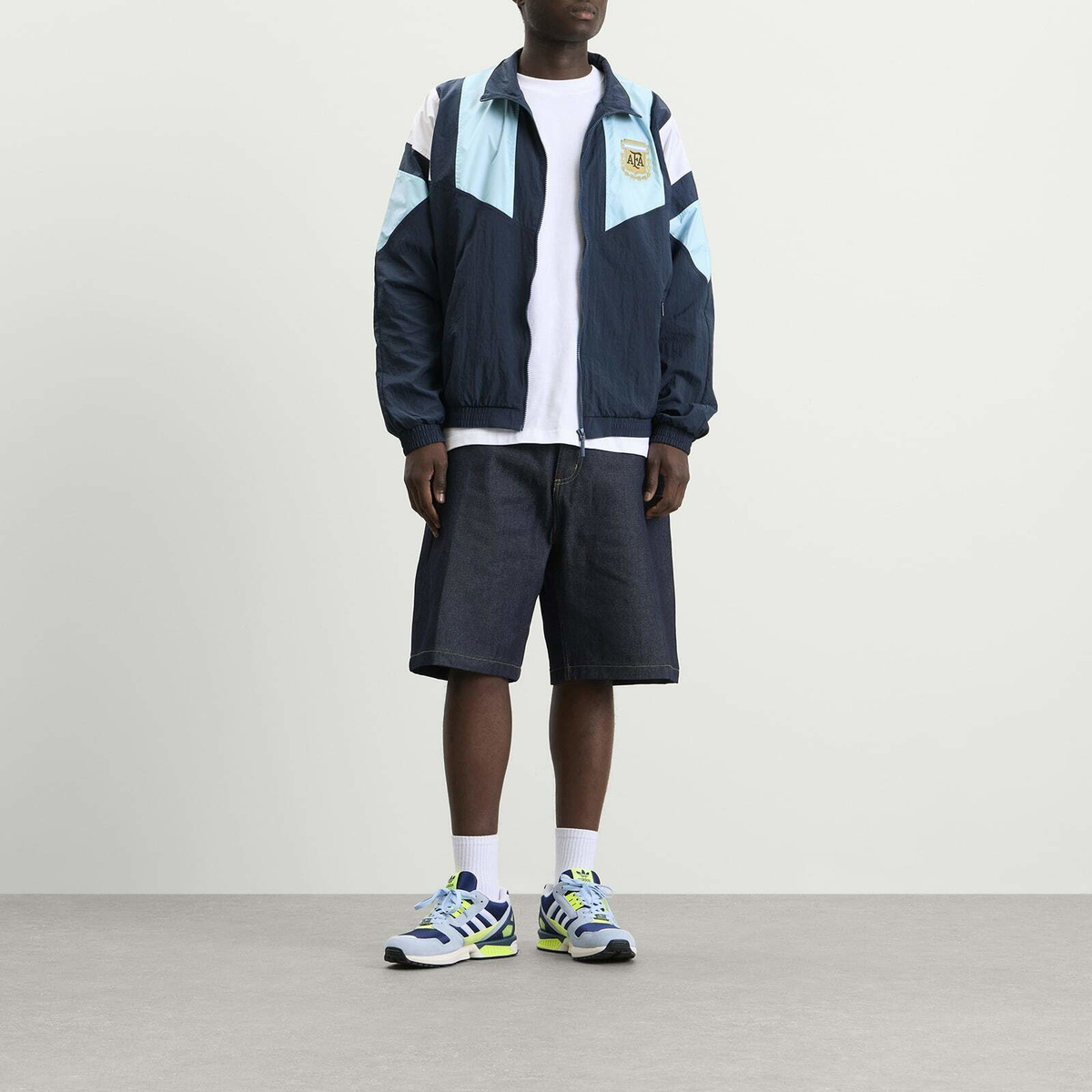 Adidas Men's AFA EQT Track Top in Crew Navy