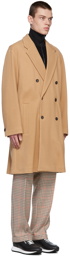Boss Beige Russell Athletic Edition Twill Coat
