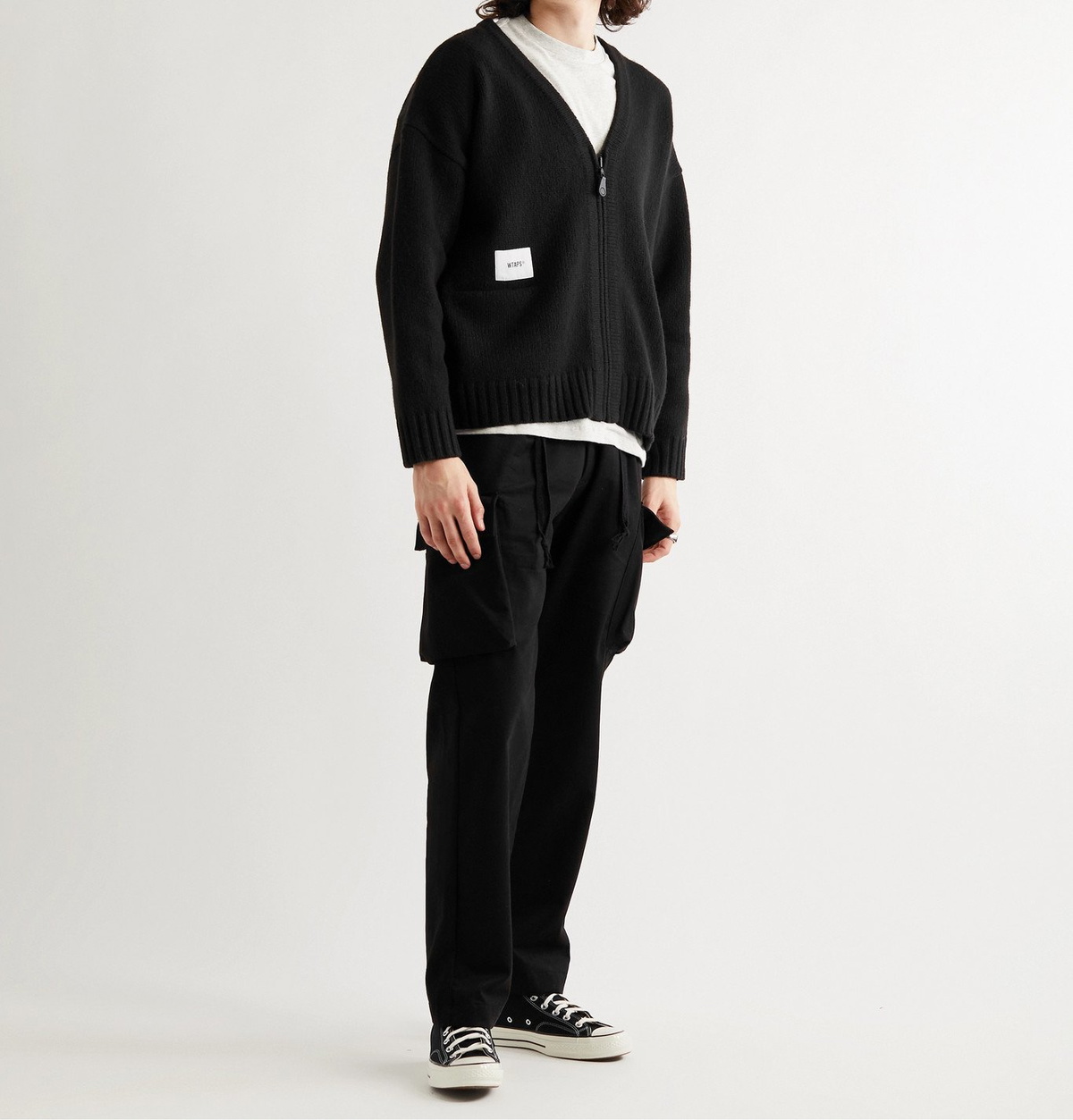 WTAPS - Palmer Wool-Blend Cardigan - Black WTAPS