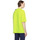 Balenciaga Yellow Logo Tab T-Shirt