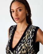 Steve Madden Mila Sweater Top in Leopard