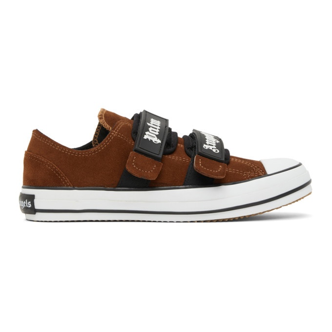 Photo: Palm Angels Brown Vulcanized Sneakers