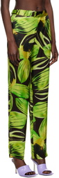 Louisa Ballou Green Cruise Trousers