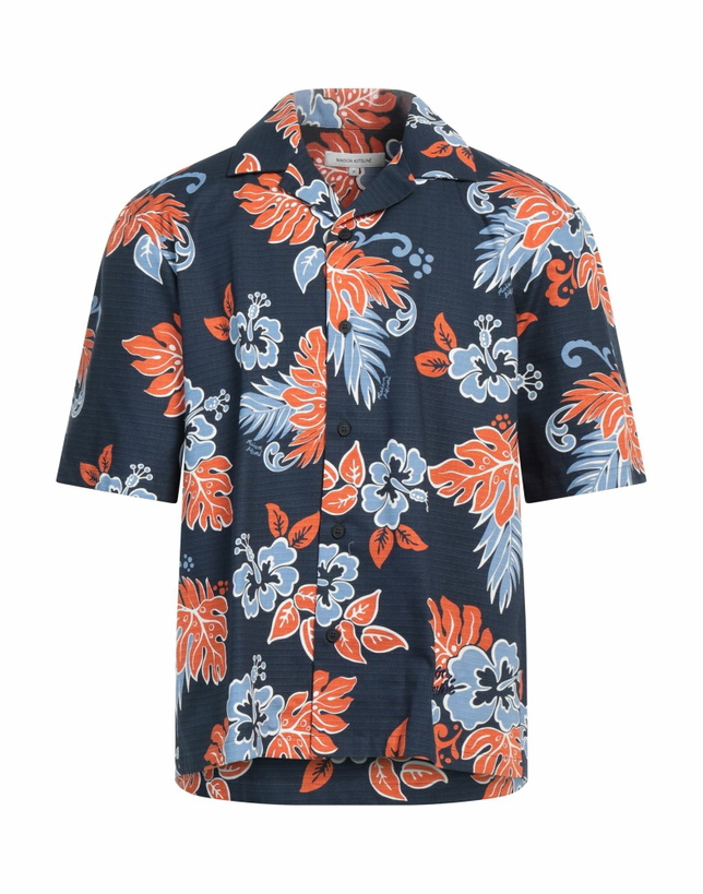 Photo: Maison Kitsuné Mens Shirt in Blue