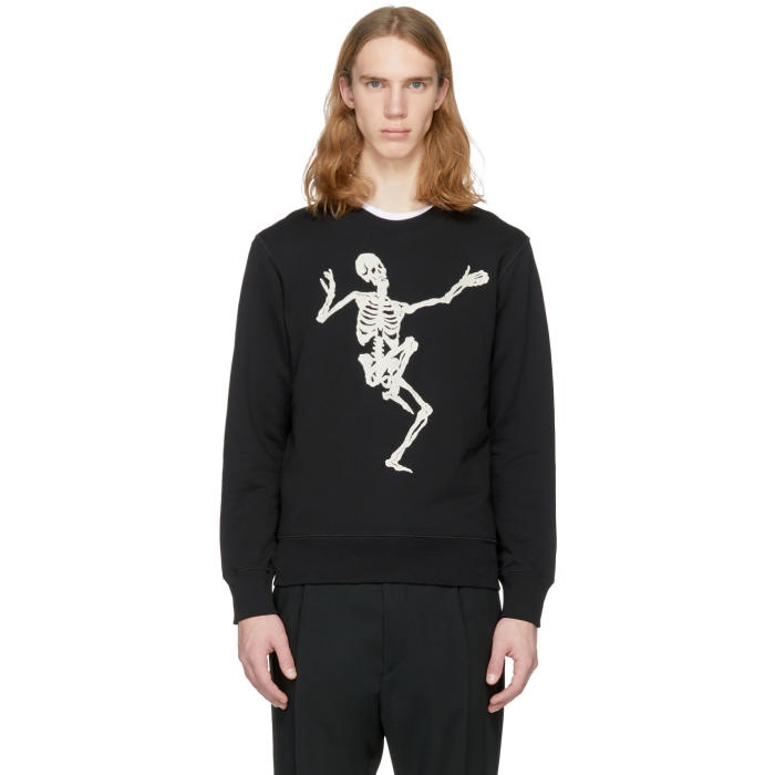 Photo: Alexander McQueen Black Dancing Skeleton Sweatshirt