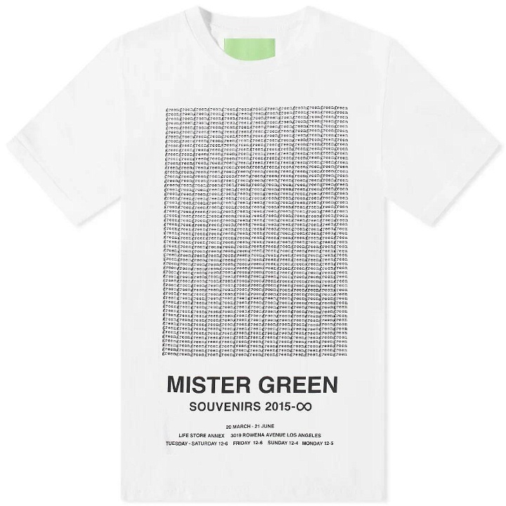 Photo: Mister Green Men's Poetry T-Shirt in Whisper